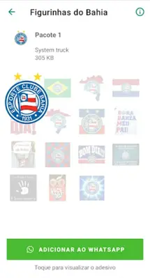 Figurinhas do Bahia android App screenshot 0